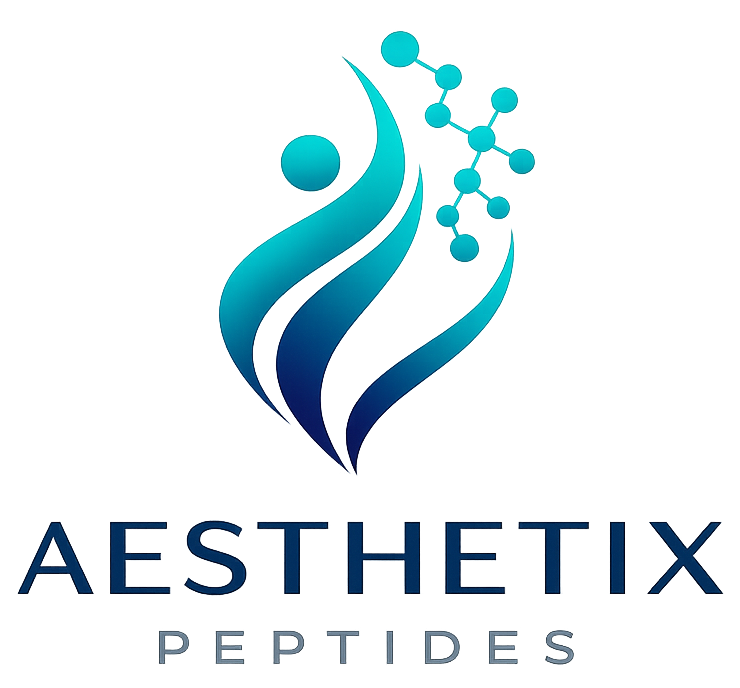 Aesthetic peptides logo design